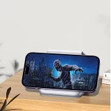 Chargeur inductif 15W pliable 3 en 1 Dudao A11N avec c&acirc;ble USB-C format poche - Blanc