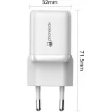 Chargeur puissant secteur Nano 30W USB-A et USB-C avec Power Delivery PhoneLook - Blanc