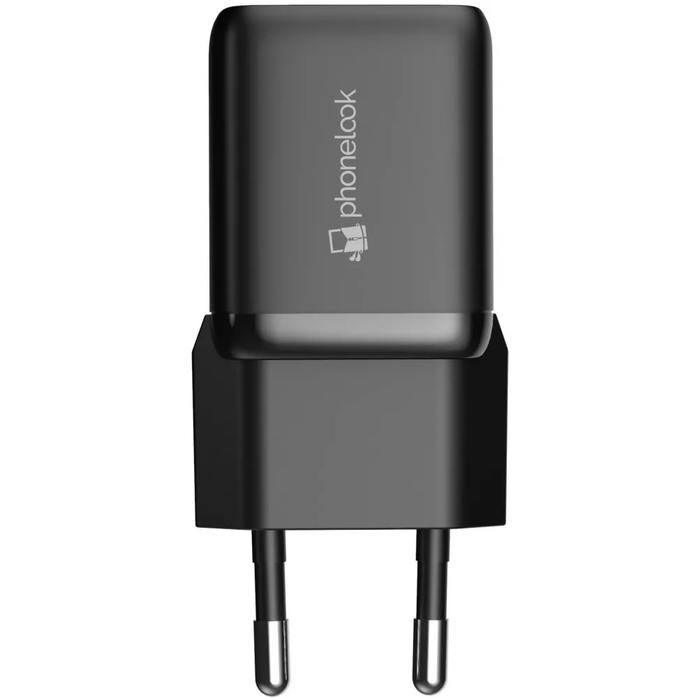 Chargeur puissant secteur Nano 30W USB-A et USB-C avec Power Delivery PhoneLook - Noir
