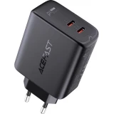 Chargeur rapide Acefast 40W 2x USB-C PPS PD QC 3.0 AFC FCP - Noir
