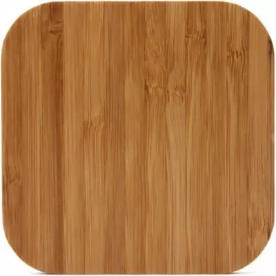 Station de charge sans fil Qi - Chargeur wireless en bois véritable pour Smartphone - Brun