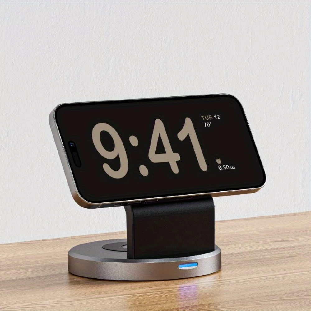 15W Magnetisches kabelloses Ladegerät 3-in-1 Schnelllade Station für iPhone, Apple Watch, AirPods - Schwarz