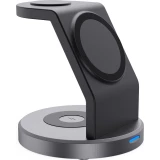 15W Magnetisches kabelloses Ladegerät 3-in-1 Schnelllade Station für iPhone, Apple Watch, AirPods - Schwarz