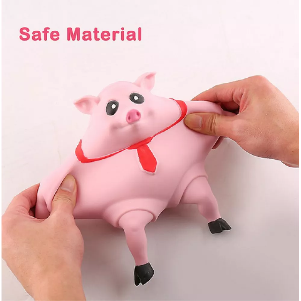 Lot De 2 Cochons Anti-stress En TPR – Jouets à Presser Rose, Décompressants, Pour Adultes Et Enfants