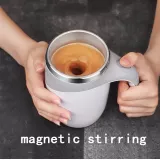 Elektronischer Coffee Cup aus Edelstahl 380ml mit automatischer Rühr Funktion - Braun