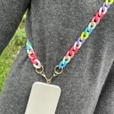 Universal Umhängekette Befestigung für Hülle/Case Telefon bunte Kette - Multicolor