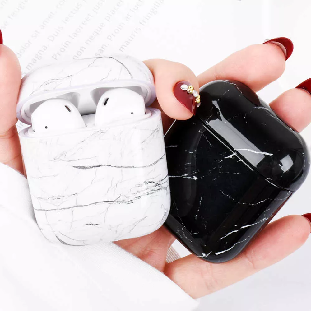 Coque AirPods 1 / 2 - Marble - Rose