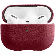 AirPods Pro Case Hülle - Schock absorbierend luxus case Echtleder - Bordeaux