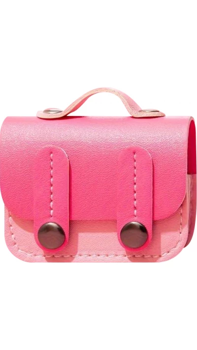 Coque AirPods 3 - &Eacute;tui pour AirPods &agrave; motif sac &agrave; main sacoche - Rose