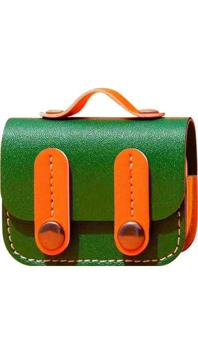 Coque AirPods 3 - &Eacute;tui pour AirPods &agrave; motif sac &agrave; main sacoche - Vert
