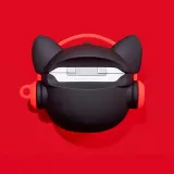 Coque AirPods Pro - Hip-hop Bulldog lunette de soleil écouteur - Rouge