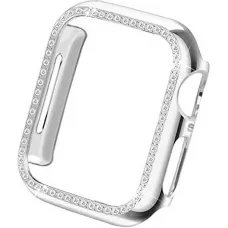 Coque Apple Watch 38mm - Strass - Argent