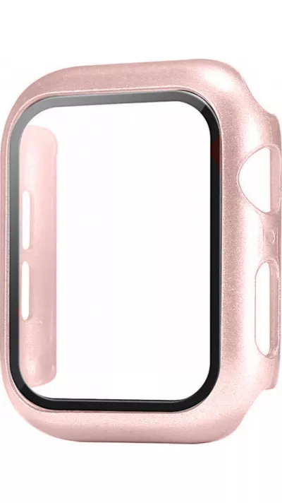Coque Apple Watch 46mm - Full Protect avec vitre de protection - Or rose