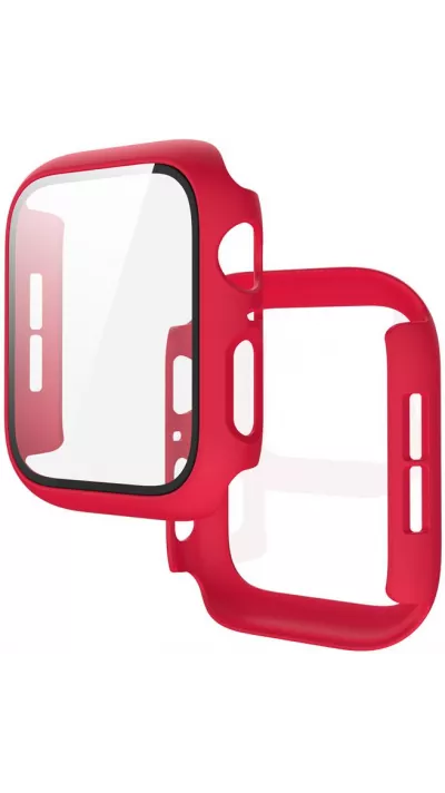 Coque Apple Watch 45 mm - Full Protect avec vitre de protection - Rouge