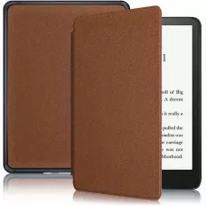 Coque Kindle Paperwhite 1 / 2 / 3 - Cuir synthétique hard-shell ultra fin et léger - Brun