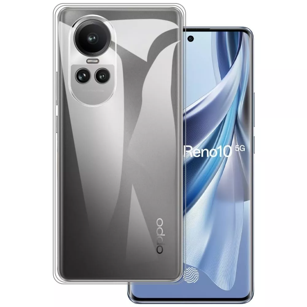 Hülle OPPO Reno10 5G / Reno10 Pro 5G - Gummi Transparent Silikon Gel Simple Super Clear flexibel