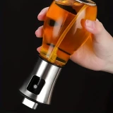 Edelstahl- und Glas-Sprühflasche für Küchenöl und Grill