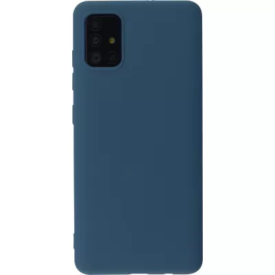 Coque Samsung Galaxy A51 - Soft Touch - Bleu foncé