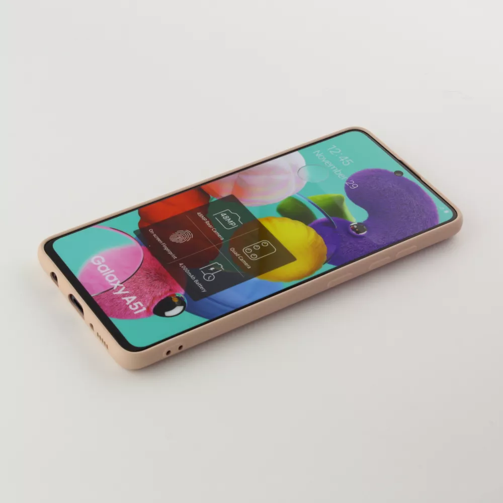 Coque Samsung Galaxy A51 - Soft Touch rose pâle