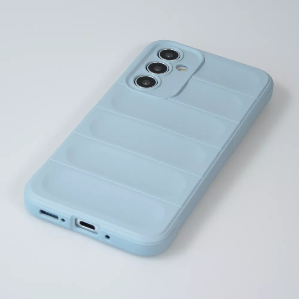 Coque Samsung Galaxy A54 5G - Silicone renforcé avec double couche de protection - Bleu clair