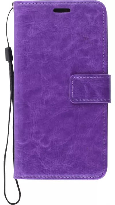 Fourre Samsung Galaxy A51 - Premium Flip cuir lisse porte-cartes - Violet