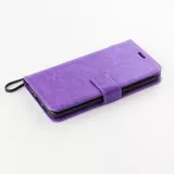 Fourre Samsung Galaxy A52 - Premium Flip cuir lisse porte-cartes - Violet