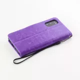 Fourre Samsung Galaxy A52 - Premium Flip cuir lisse porte-cartes - Violet