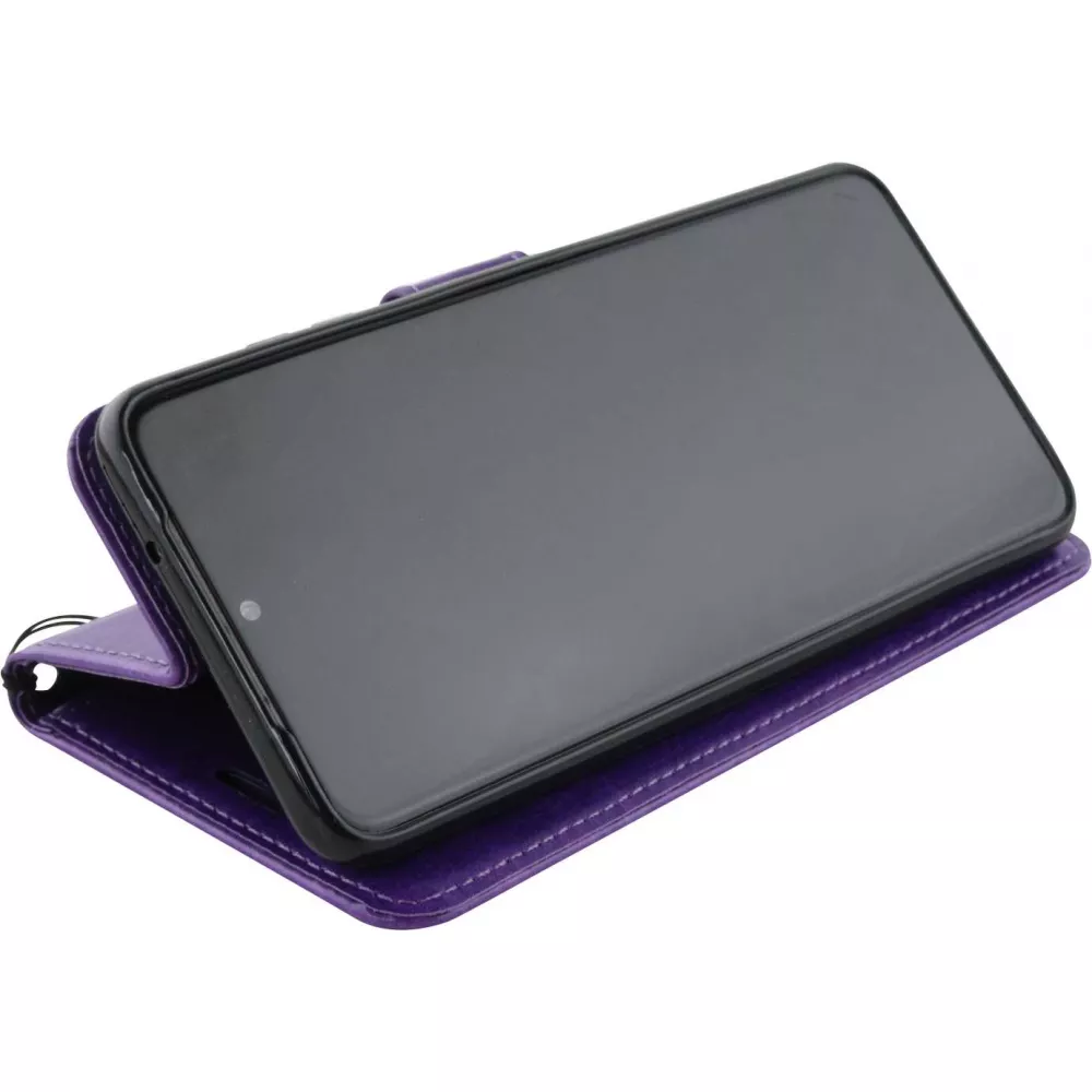 Fourre Samsung Galaxy A52 - Premium Flip cuir lisse porte-cartes - Violet