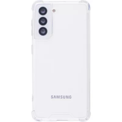 Coque Samsung Galaxy S21 5G - Bumper Glass Hybrid TPU silicone anti-choc - Transparent