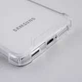Hülle Samsung Galaxy S21 5G - Bumper Glass TPU Anti-Schock mit Acryl - Transparent