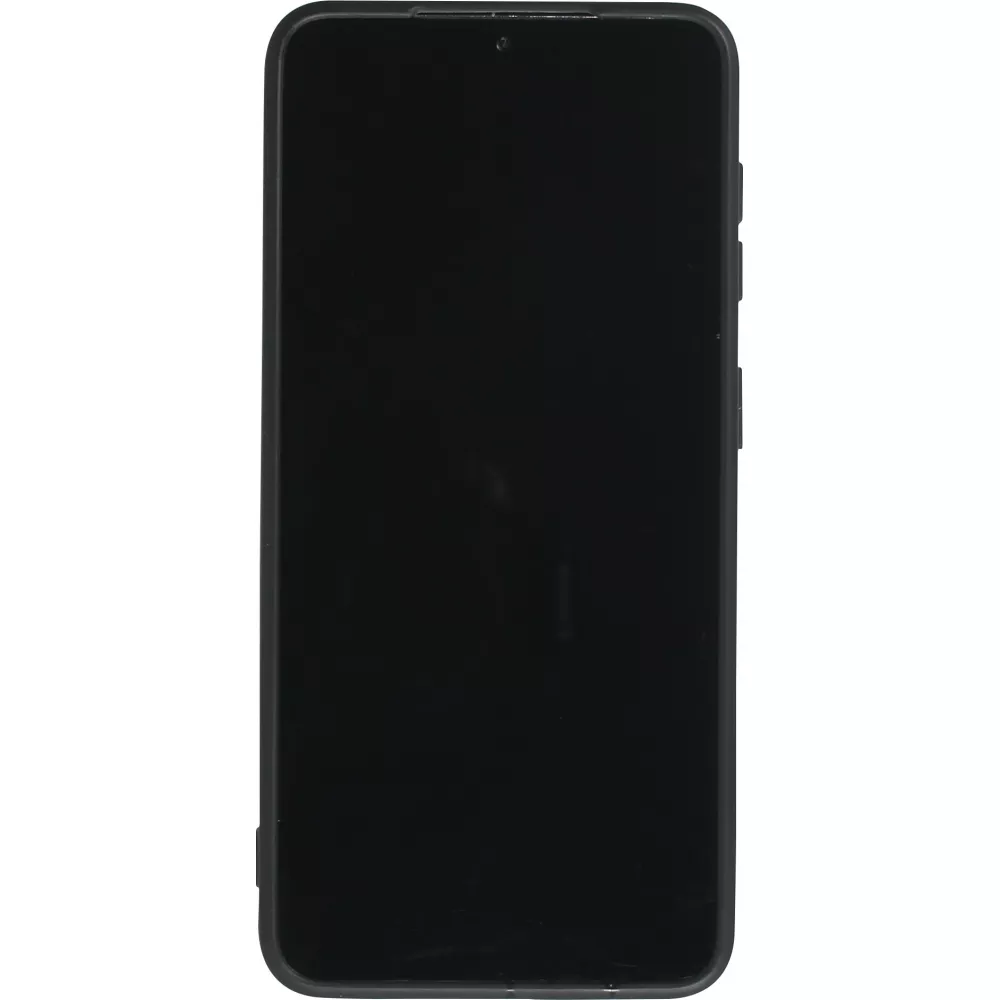 Samsung Galaxy S21 5G Case Hülle - Silikon Mat Herz gold - Schwarz