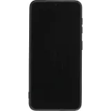 Samsung Galaxy S21 5G Case Hülle - Silikon Mat Herz gold - Schwarz