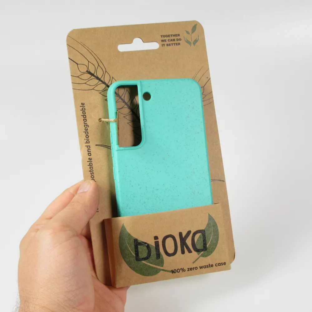 Coque Samsung Galaxy S22+ - Bioka biodégradable et compostable Eco-Friendly - Turquoise