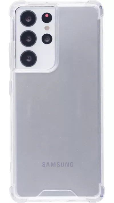 Coque Samsung Galaxy S25 Ultra - Bumper Glass Hybrid TPU silicone anti-choc - Transparent