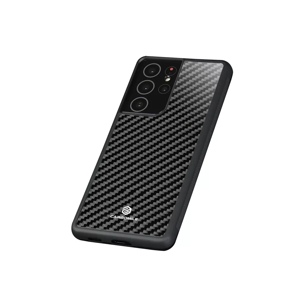 Hülle Samsung Galaxy S21 Ultra 5G - Carbomile Carbon Fiber