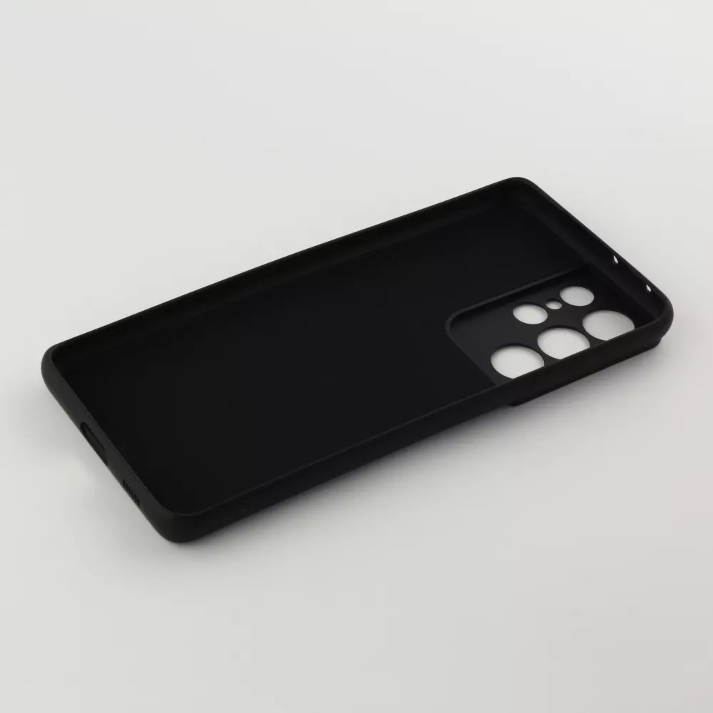Hülle Samsung Galaxy S21 Ultra 5G - Soft Touch - Schwarz