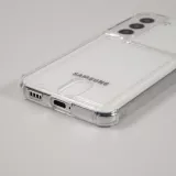 Samsung Galaxy S24+ Case Hülle - Gummi Bumper Kartenhalter - Transparent