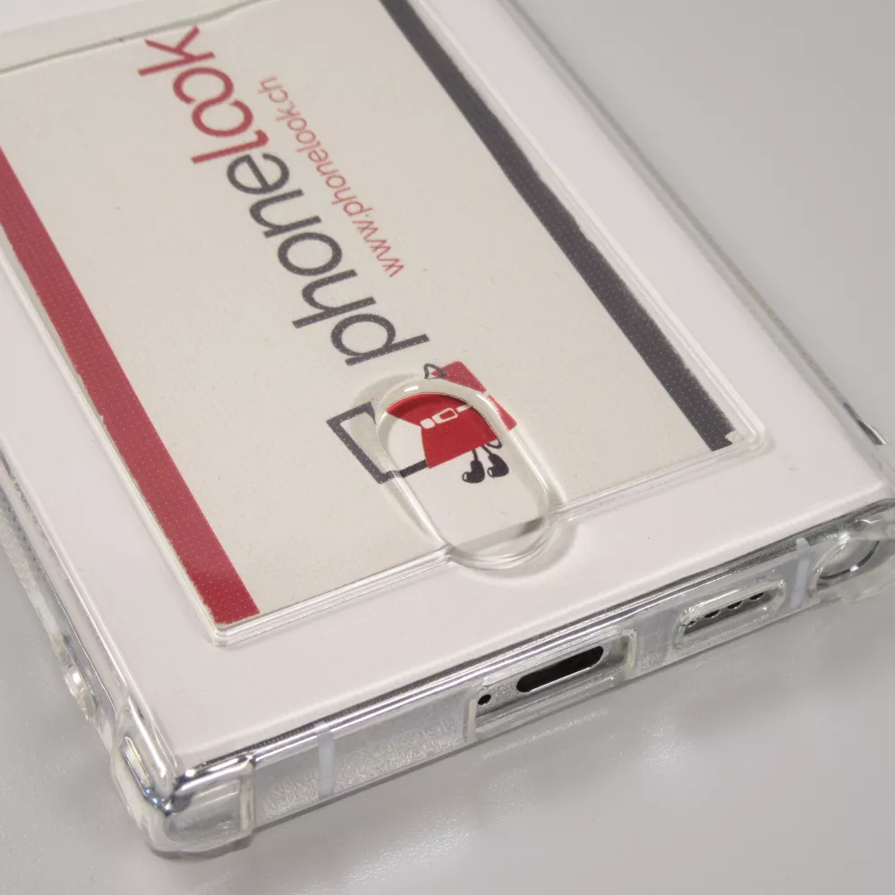 Coque Samsung Galaxy S23 Ultra - Gel Bumper Porte-carte - Transparent