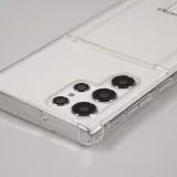 Coque Samsung Galaxy S23 Ultra - Gel Bumper Porte-carte - Transparent