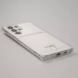 Coque Samsung Galaxy S23 Ultra - Gel Bumper Porte-carte - Transparent