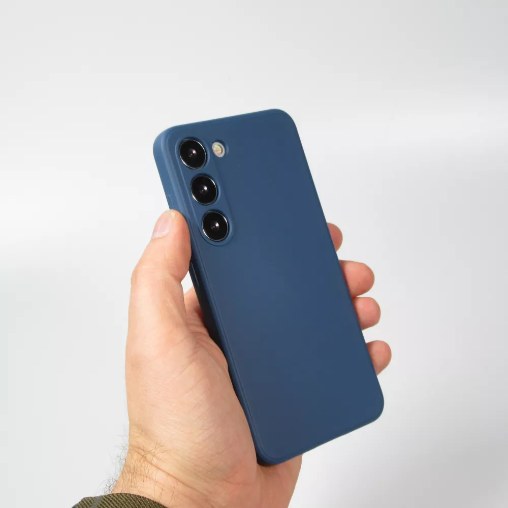 Samsung Galaxy S25 FE Case Hülle - Silikon soft touch - Dunkelblau