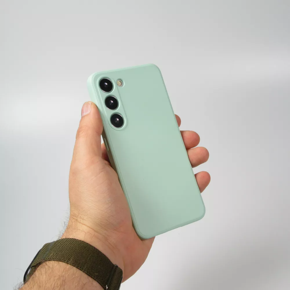 Samsung Galaxy S25 FE Case Hülle - Silikon soft touch - Mintgrün