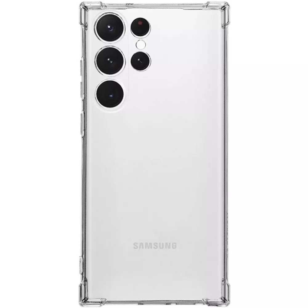 Coque Samsung Galaxy S25 Ultra - Gel Transparent Silicone Bumper anti-choc avec protections de coins et caméra