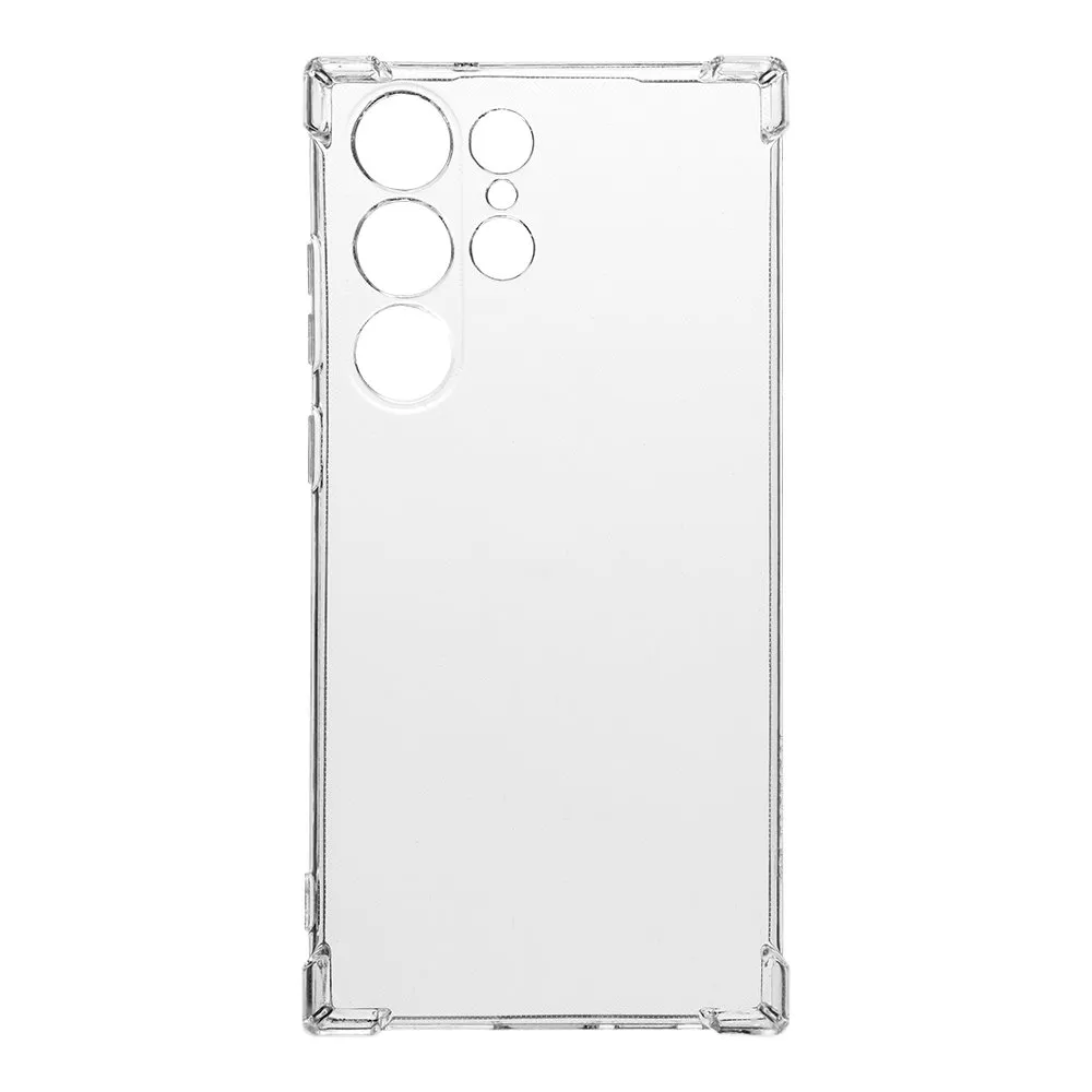 Coque Samsung Galaxy S25 Ultra - Gel Transparent Silicone Bumper anti-choc avec protections de coins et caméra