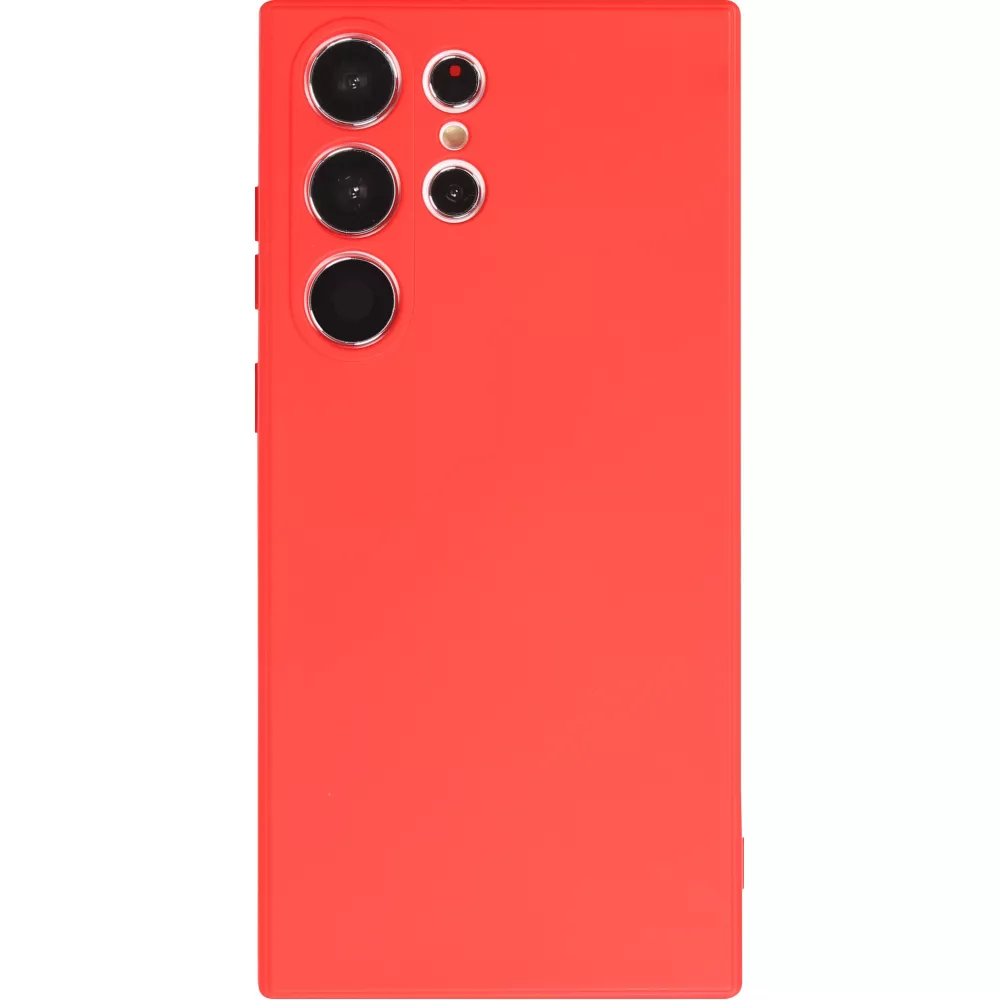 Samsung Galaxy S25 Ultra Case Hülle - Silikon soft touch - Rot