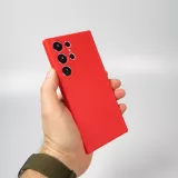Samsung Galaxy S25 Ultra Case Hülle - Silikon soft touch - Rot
