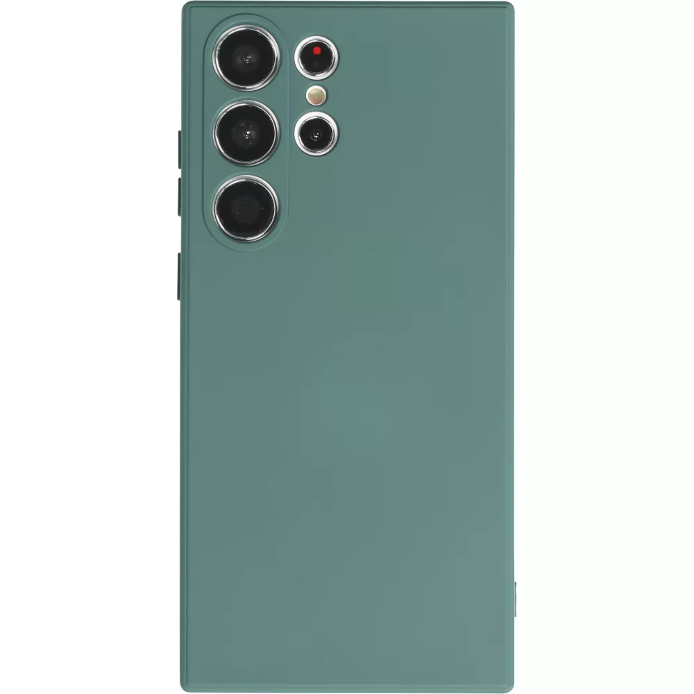 Samsung Galaxy S25 Ultra Case Hülle - Silikon soft touch - Dunkelgrün