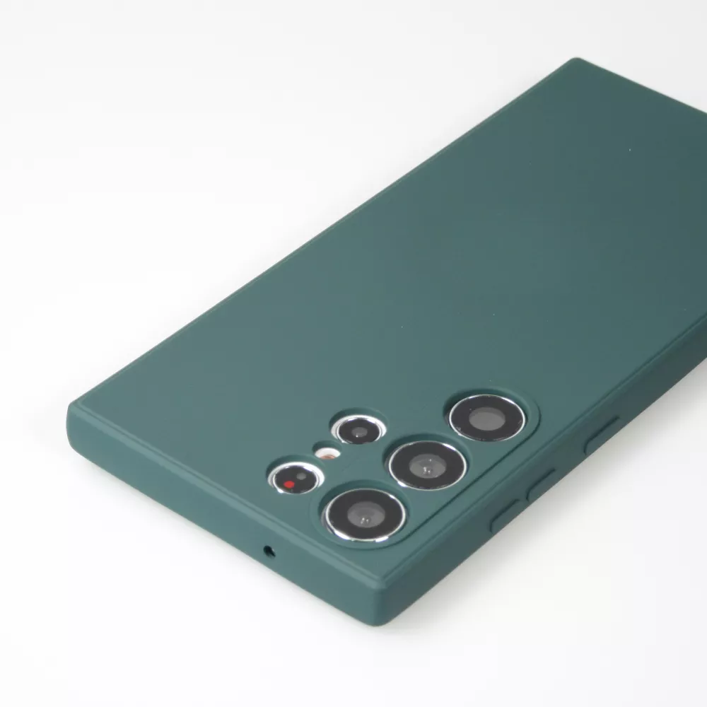 Samsung Galaxy S25 Ultra Case Hülle - Silikon soft touch - Dunkelgrün