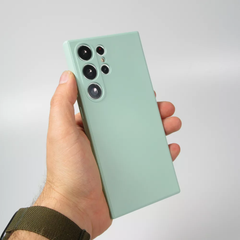 Samsung Galaxy S25 Ultra Case Hülle - Silikon soft touch - Mintgrün