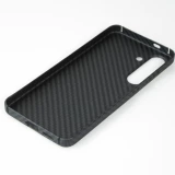 Samsung Galaxy S24 Case Hülle - Carbomile Schutzcase aus echtem Aramid Carbonfaser - Schwarz